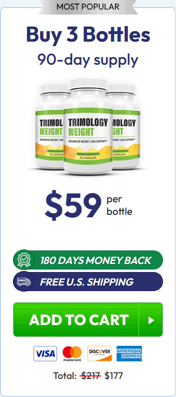 Trimology 3 $59/bottle